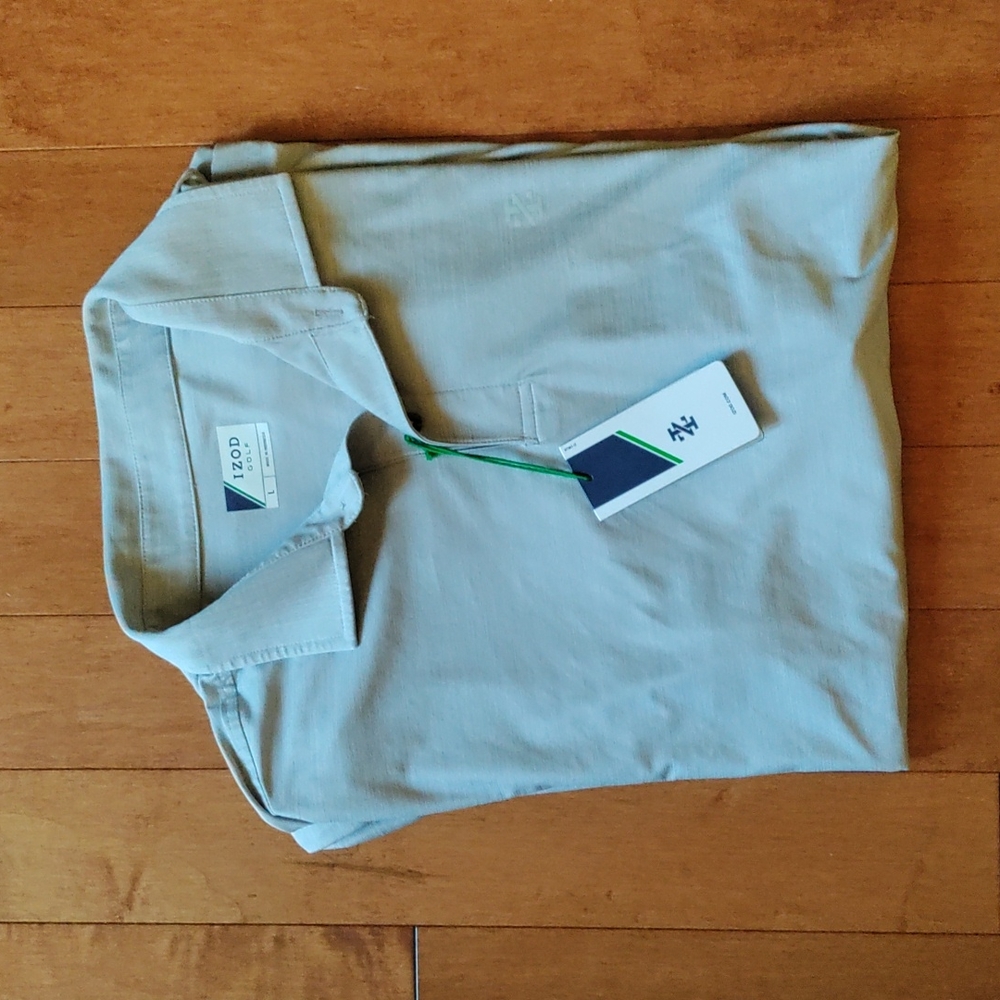 IZOD golf polo short sleeve shirt size L